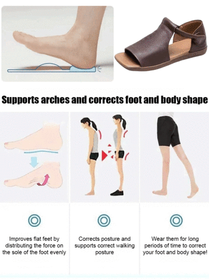 🔥🔥🔥Comfortable to wear all day, supports arch, corrects foot shape and various foot shapes, corrects O-shaped legs, very suitable for leisure and dating, purely handmade, will not wear out after 20 years
