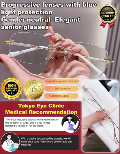 【👨‍⚕️🥇No eye exam required👓100° to 700° autofocus】⚡One pair of glasses can correct multiple vision problems such as presbyopia, myopia, and astigmatism. Ultra-lightweight 7-gram frame, comfortable to wear, no pressure on the bridge of the nose.