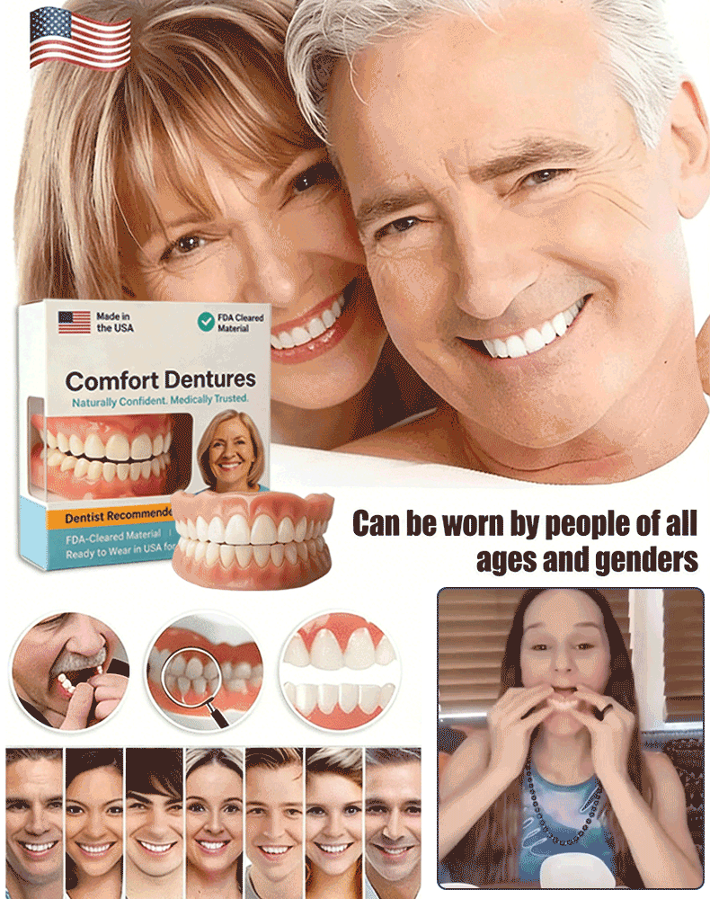 🔥🔥Made of German original silicone material, soft and comfortable, heat-resistant and hard-resistant, no feeling when wearing, suitable for all oral shapes, make your teeth more beautiful, improve your confidence, suitable for men, women, young and old