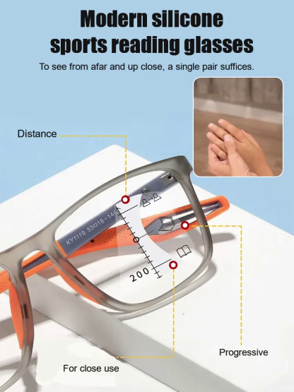 【👨‍⚕️🥇No eye exam required👓100° to 700° autofocus】⚡One pair of glasses can correct multiple vision problems such as presbyopia, myopia, and astigmatism. Ultra-lightweight 7-gram frame, comfortable to wear, no pressure on the bridge of the nose.