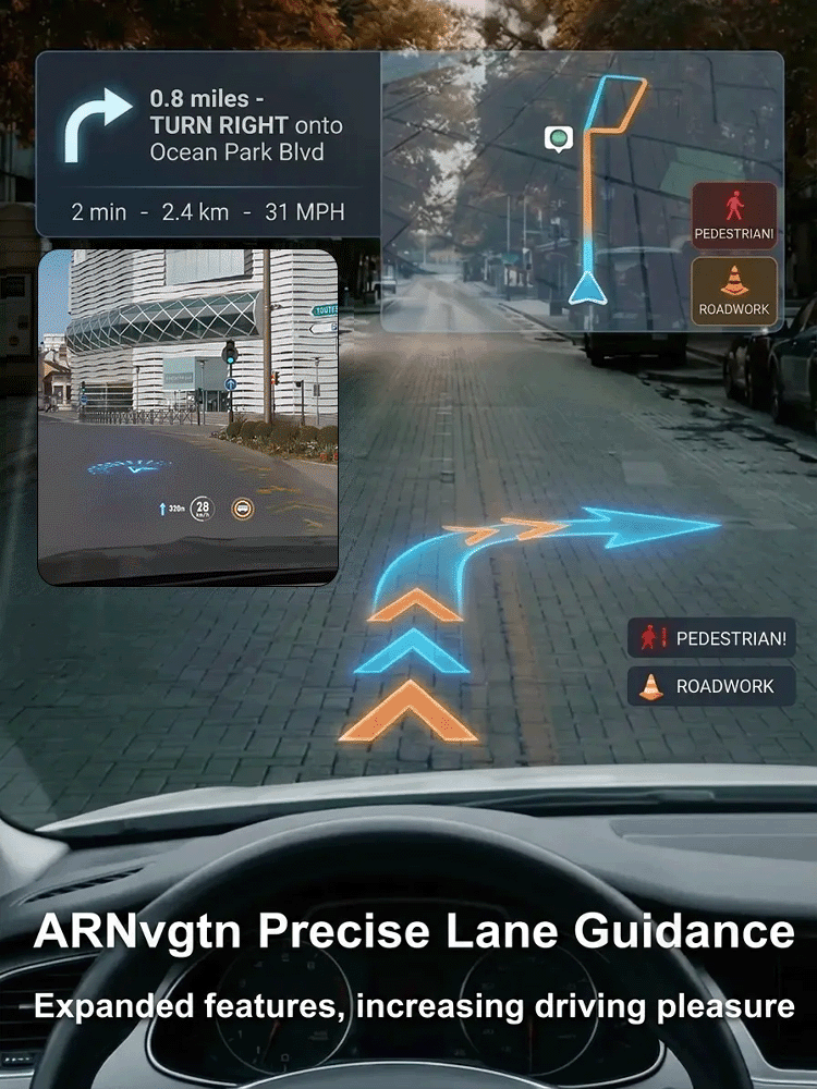 【Safe Driving, Say Goodbye to Fines】🚘 HUD Head-Up Display + GPS Warning🔥 Limited-Time 50% Off! Do you often receive speeding tickets because you failed to spot speed cameras in time? 🚨 This practical in-car device will help you avoid unnecessary fees a