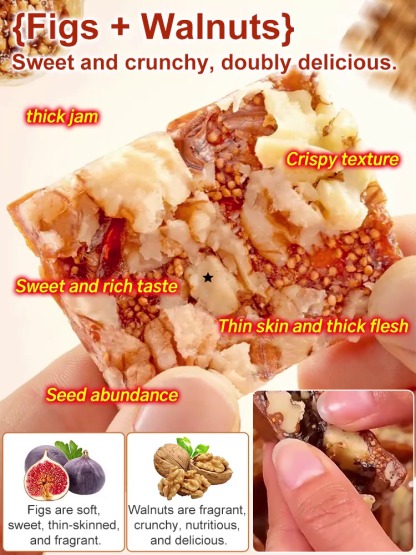 Fresh Fig, Black Sesame & Walnut Energy Pies (Zero Added Sugar) 21-Day Golden Harvest, Fiber-Rich