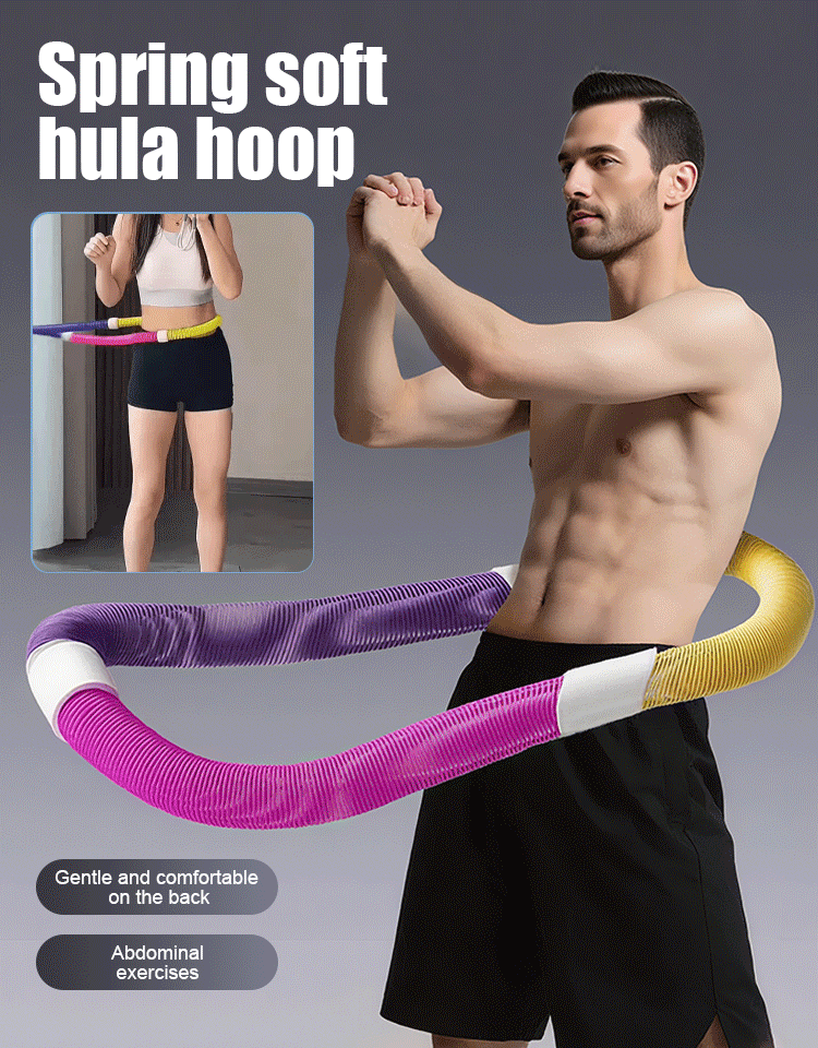 【💪💪💪Lose Belly Fat in 15 Days】 This soft hula hoop features a dual-spring design that massages your waist and abdomen while burning fat. It helps you slim your waist, shape your figure, and improve your health.