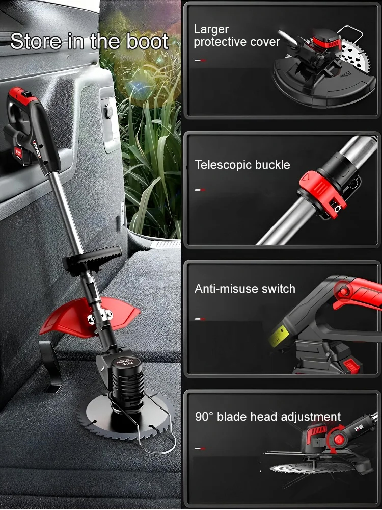 🔥🔥🔥The cordless lawn mower imported from Germany does not require a power cord and does not consume oil, saving a lot of fuel costs. It can quickly mow a 1,000 square meter garden in 3 minutes.