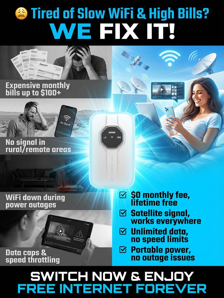 【💥Lifetime Free 5G Network】No contract required, no SIM card needed, zero extra fees. Connect instantly 🌐 and enjoy up to 500 Mbps network speed.