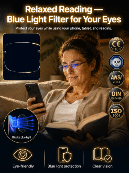 4-in-1 Auto-Adjusting Smart Glasses (Buy 1 Get 1 FREE) Photochromic UV400, Blue Light & 180° Bendable Frame