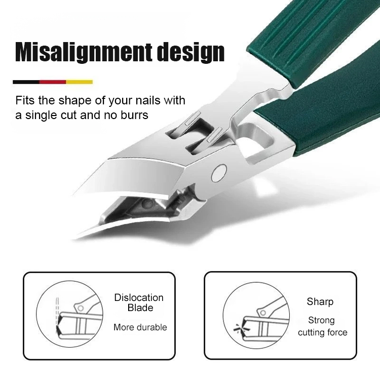 ✂️ Angled nail clipper set, solving paronychia troubles ✂️ ✅ The fine tip design reaches deep into the nail groove, eliminating hard-to-reach areas for ingrown toenails, trimming the nail bed without pulling or injuring the skin