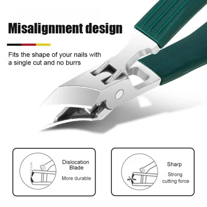 ✂️ Angled nail clipper set, solving paronychia troubles ✂️ ✅ The fine tip design reaches deep into the nail groove, eliminating hard-to-reach areas for ingrown toenails, trimming the nail bed without pulling or injuring the skin