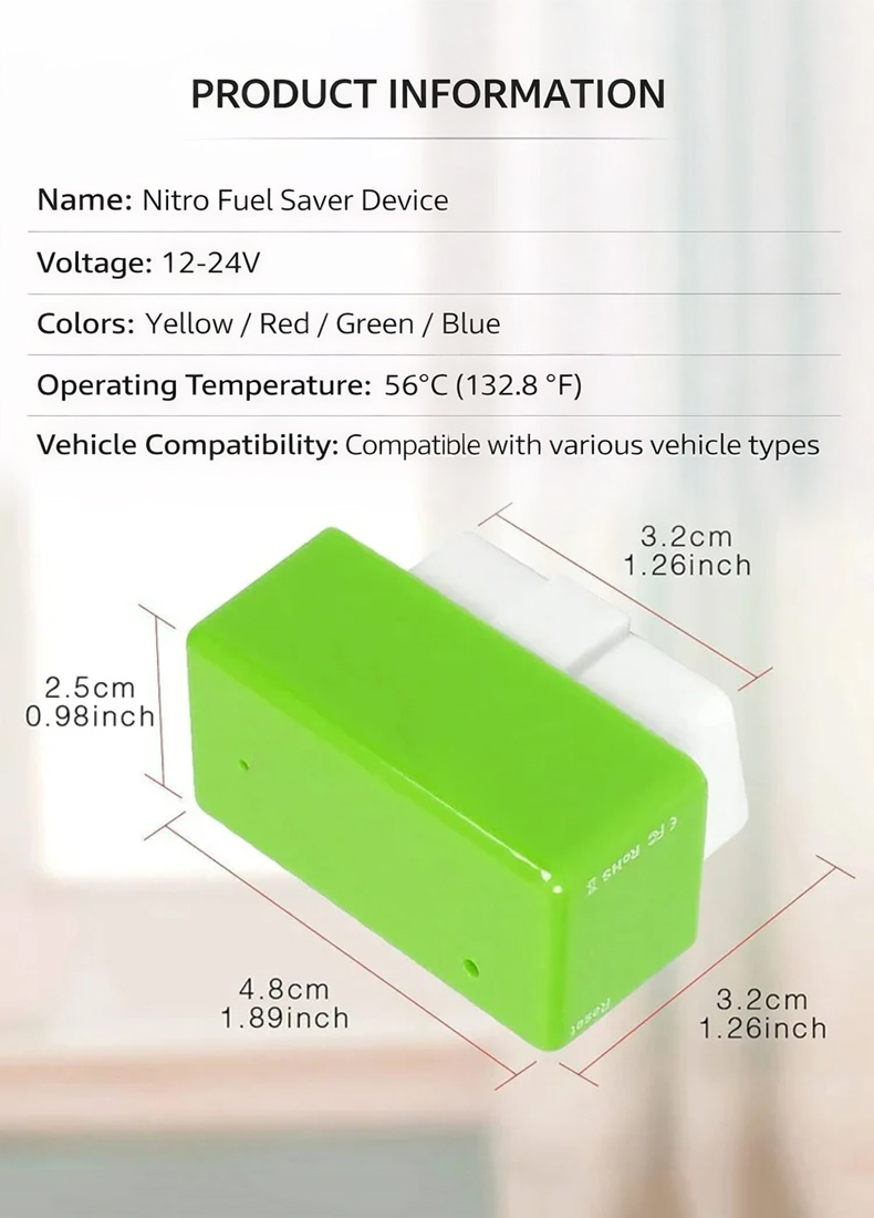 【Save up to 40% on fuel costs】Works with all vehicles, plug and play, effective in 30 seconds, 100% compliant and legal. Unleash powerful acceleration and save fuel in real time. Compatible with all cars, SUVs, trucks, and diesel vehicles.