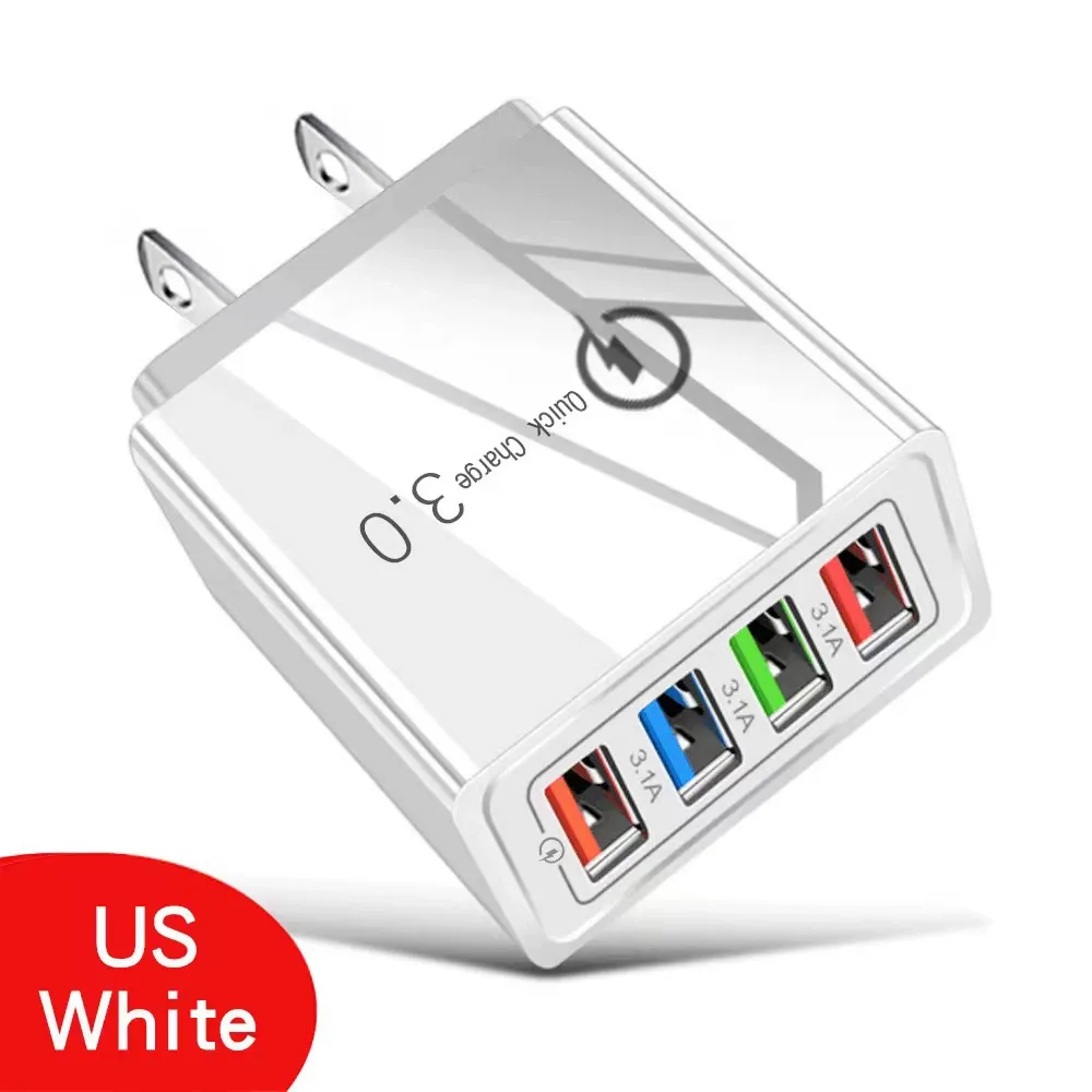 No more fighting for hotel outlets! 🔌 Heading on a city getaway or family vacation? Keep everyone's devices at 100% with our outstanding four-port travel charger! 📱🎧