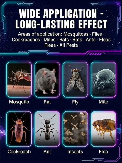 🔊 Ultrasonic Smart Pest Repeller Plug and play, eliminate all pests! — No chemicals, no noise interference, leaving you with a clean, pest-free home.