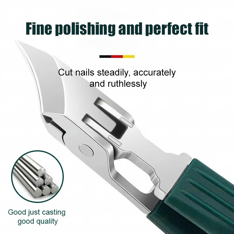 ✂️ Angled nail clipper set, solving paronychia troubles ✂️ ✅ The fine tip design reaches deep into the nail groove, eliminating hard-to-reach areas for ingrown toenails, trimming the nail bed without pulling or injuring the skin