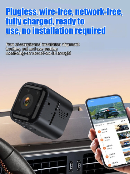 No power, wiring, installation, or internet required. Features include 1080P HD, 6-8 meter infrared night vision, AI-powered person detection, smart alarm, two-way voice, 900-day standby time, and remote mobile streaming.