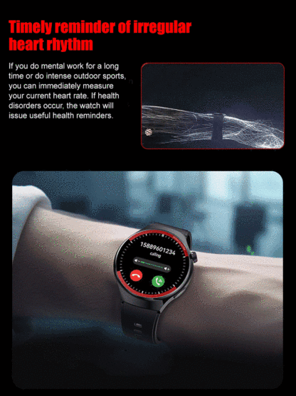 【Space Exploration Round Screen Smartwatch]】Bluetooth calling and real-time messaging, 1.62-inch HD screen, 24/7 health monitoring, multiple sports modes, and exceptionally waterproof