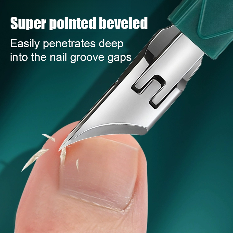 ✂️ Angled nail clipper set, solving paronychia troubles ✂️ ✅ The fine tip design reaches deep into the nail groove, eliminating hard-to-reach areas for ingrown toenails, trimming the nail bed without pulling or injuring the skin