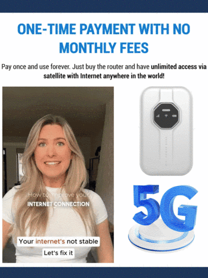 【💥Lifetime Free 5G Network】No contract required, no SIM card needed, zero extra fees. Connect instantly 🌐 and enjoy up to 500 Mbps network speed.