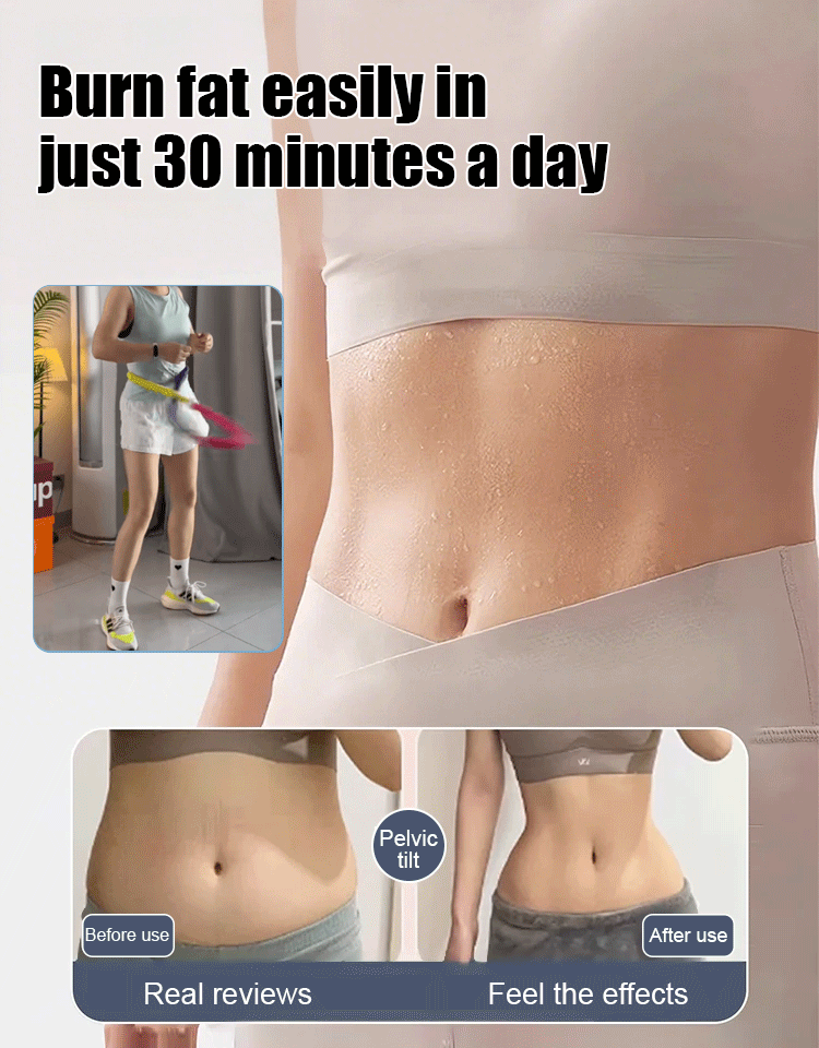 【💪💪💪Lose Belly Fat in 15 Days】 This soft hula hoop features a dual-spring design that massages your waist and abdomen while burning fat. It helps you slim your waist, shape your figure, and improve your health.