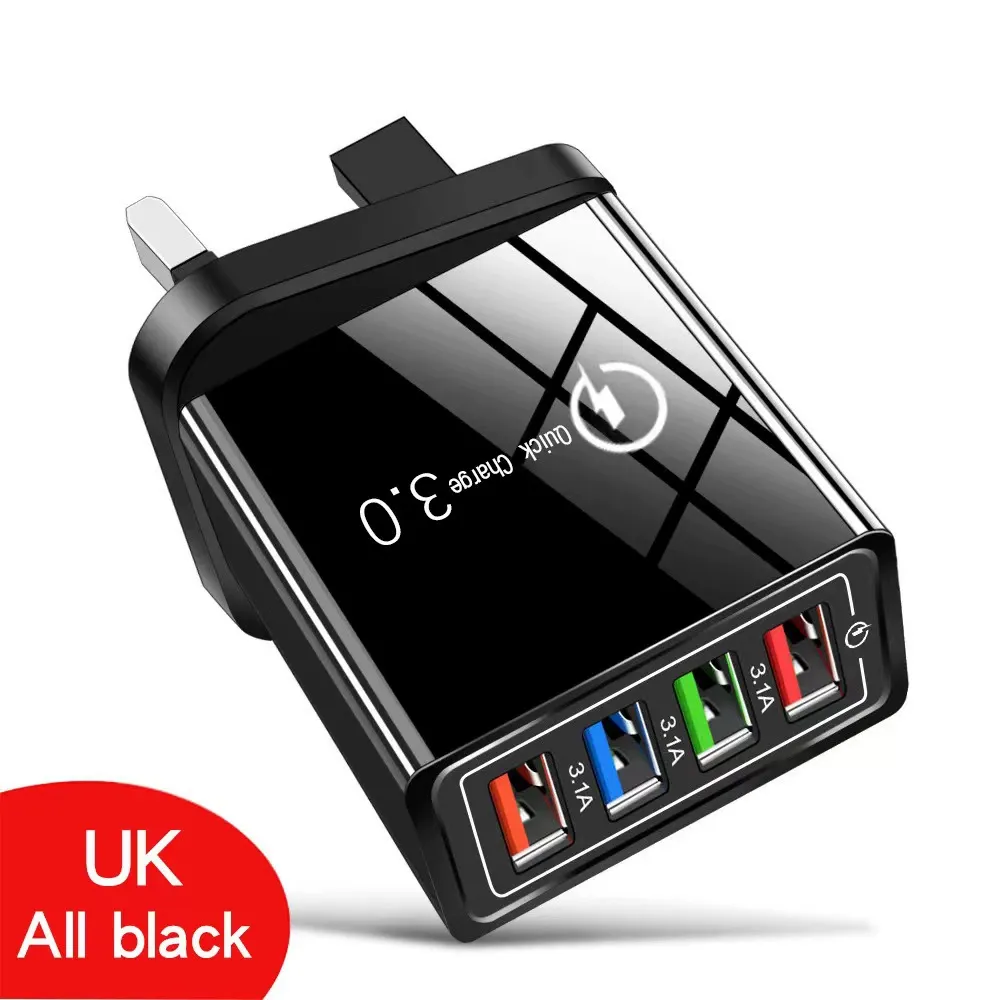 No more fighting for hotel outlets! 🔌 Heading on a city getaway or family vacation? Keep everyone's devices at 100% with our outstanding four-port travel charger! 📱🎧