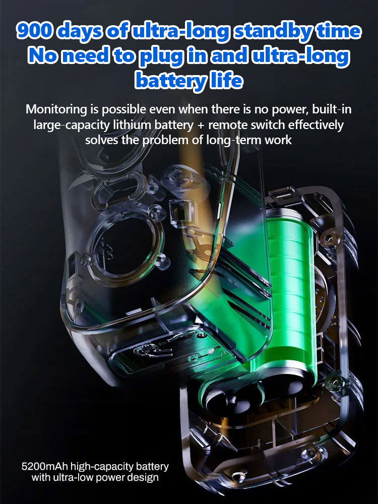 ✅✅✅10-year durable intelligent wireless surveillance camera. Radar detection with no blind spots, high-definition night vision mode, 900-day ultra-long standby time, installation-free, magnetic design