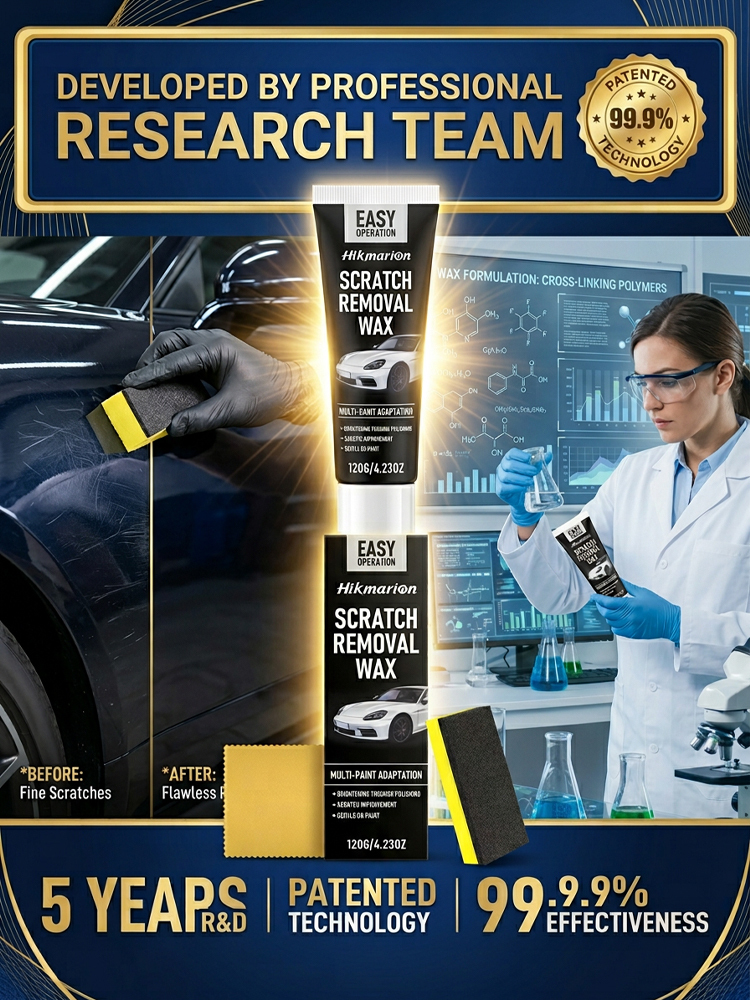 ✅🚘🚕Removes car scratches in 3 seconds!👍Suitable for 100% of car models and colors🥇99.9% repair rate, protects paint without damaging the surface, rust-proof, anti-oxidation, long-lasting shine and polishing.