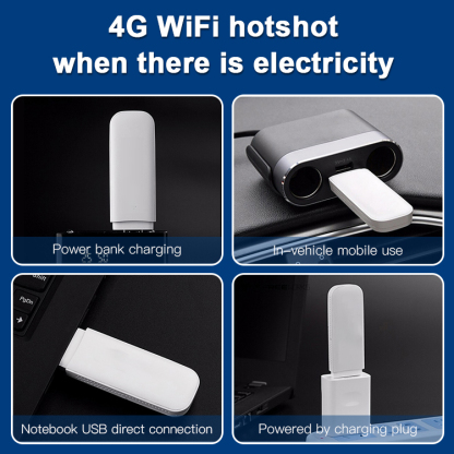 【Free year-round internet access】German-made wireless portable WiFi, 4G speeds comparable to broadband, super strong dual-antenna signal, instant WiFi access, support for up to 10 simultaneous device connections, and password-crackable protection.
