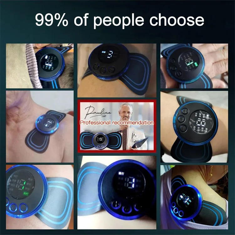 【✅Relieves muscle soreness in 1 second】Suitable for all parts of the body, 8 modes, deeply soothes fatigue, promotes blood circulation, like a real massage, USB fast charging, long battery life