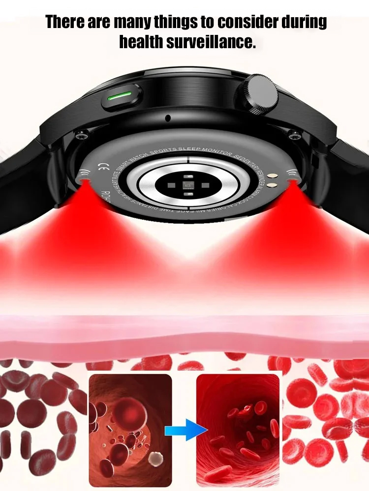 【Space Exploration Round Screen Smartwatch]】Bluetooth calling and real-time messaging, 1.62-inch HD screen, 24/7 health monitoring, multiple sports modes, and exceptionally waterproof