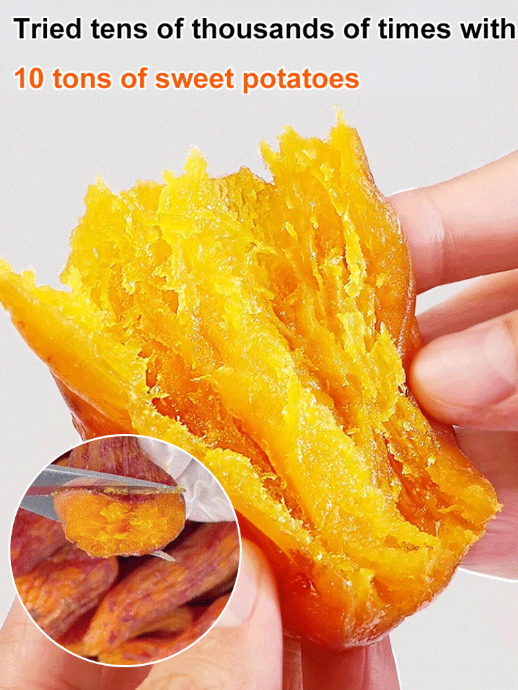 🍠Sugar-free sweet potato fries from Spain's best sweet potato growing region. Made from pure sweet potatoes, zero fat, and no additives. Carefully prepared using a three-step steaming and baking process.