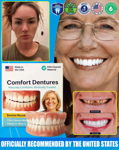 💧 [Recommandé par les dentistes] Prothèses dentaires thermoplastiques certifiées — Obtenez un ajustement parfait et sur mesure simplement en les trempant dans de l'eau chaude ; aucun adhésif requis ! 🦷