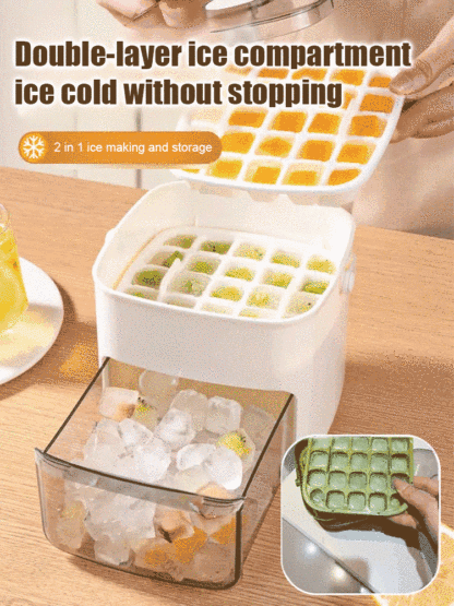 [The Ultimate Gadget for the Lazy] High-Capacity Ice Maker—No More Messy Hands!