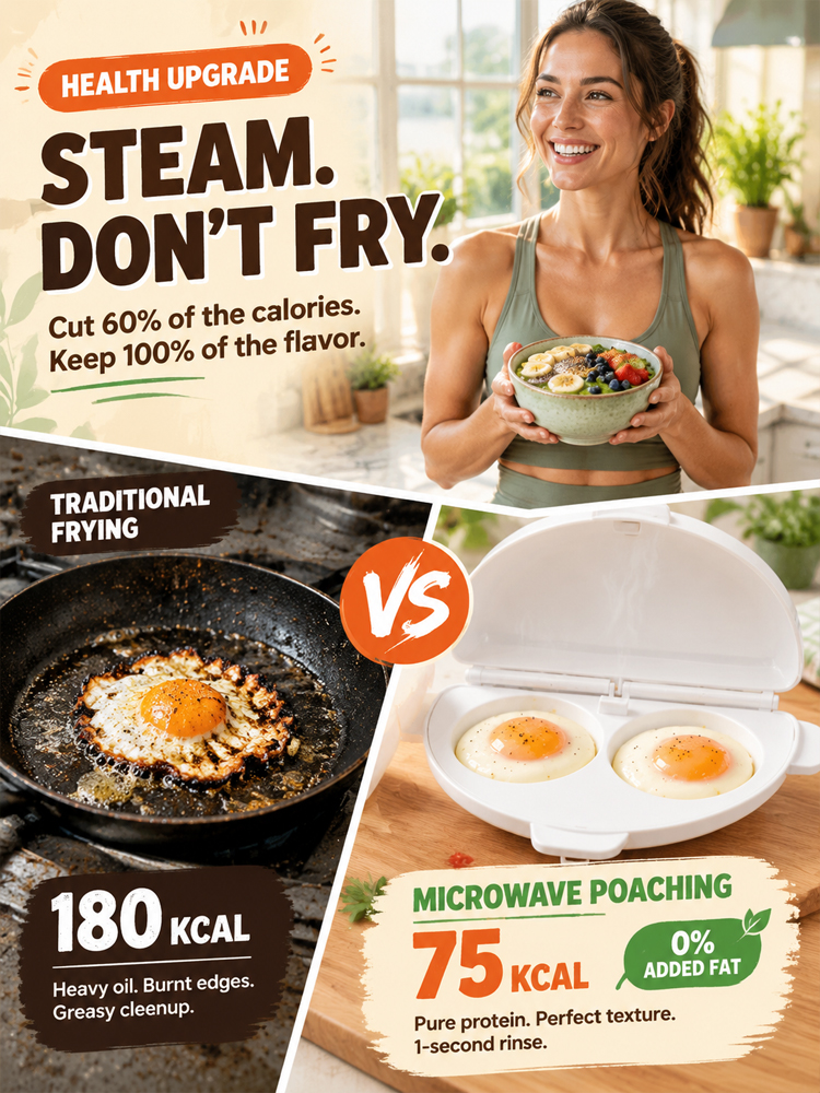 🏆⚡ FDA-Approved 2-in-1 Steamer Blast-Cooks Michelin Eggs in 60s!