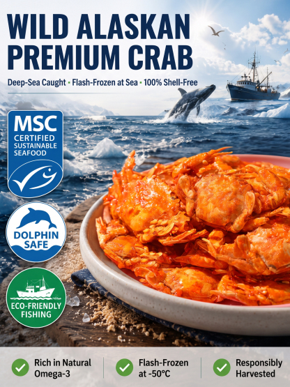 🚀 Geographic-Origin Crab: 1-bite to instant cellular vitality, No more fake seafood!
