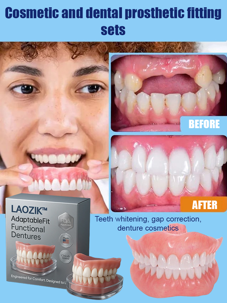 360-degree perfect smile.-Comfortable denture set that supports facial structure😁