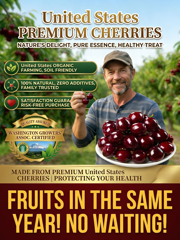 Non-GMO cherry seedlings, shipped with original soil🌍, 100% survival rate💯!