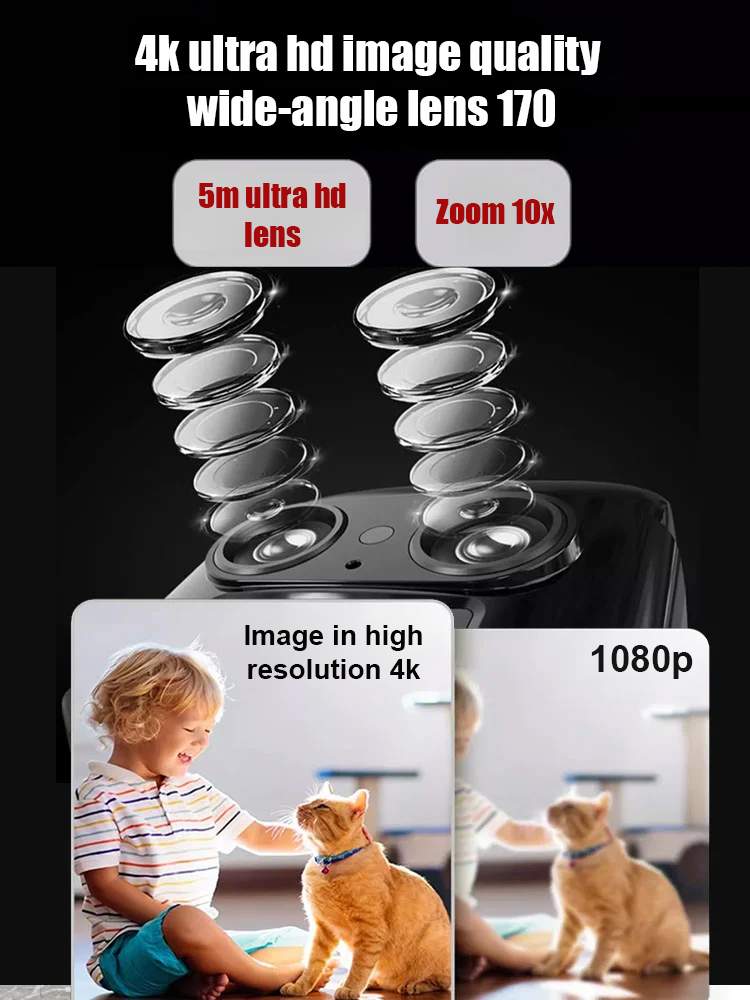 💰 No Wi-Fi required, no wiring needed—absolutely no monthly fees for life. 🚀 An invisible, wireless, high-definition security camera.