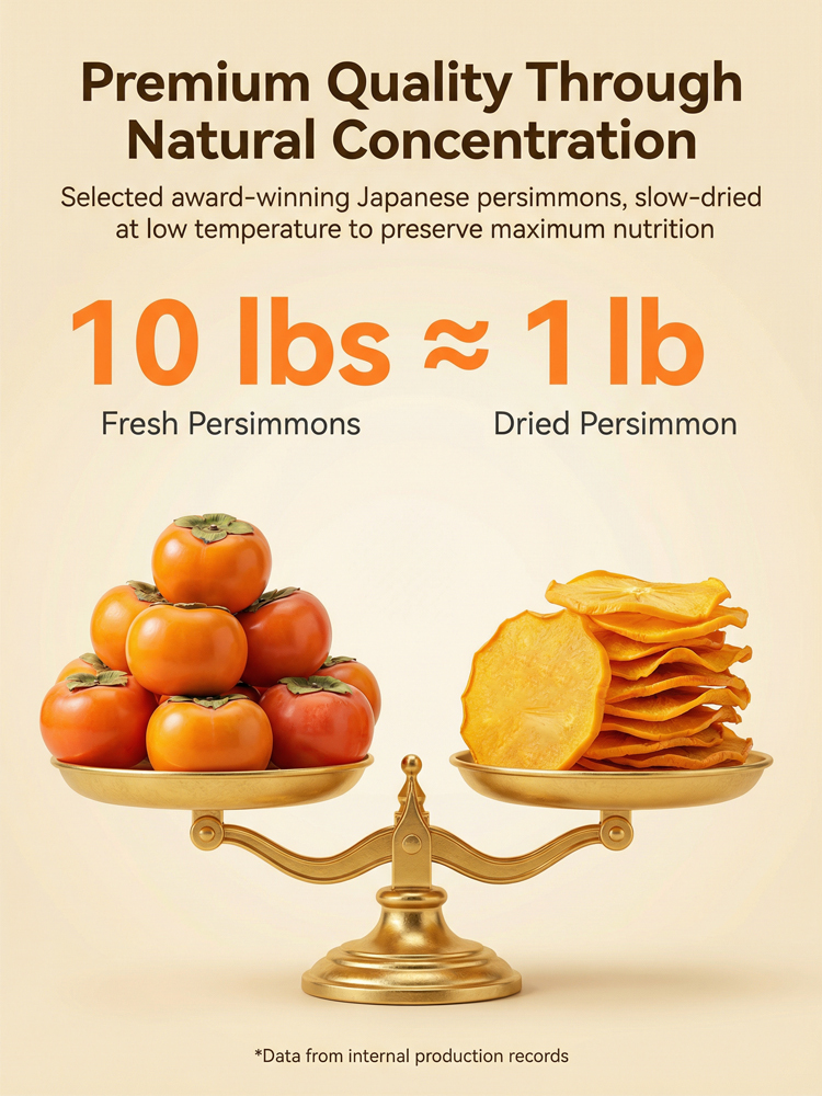 Fresh Farm Crispy Persimmon Chips Snack