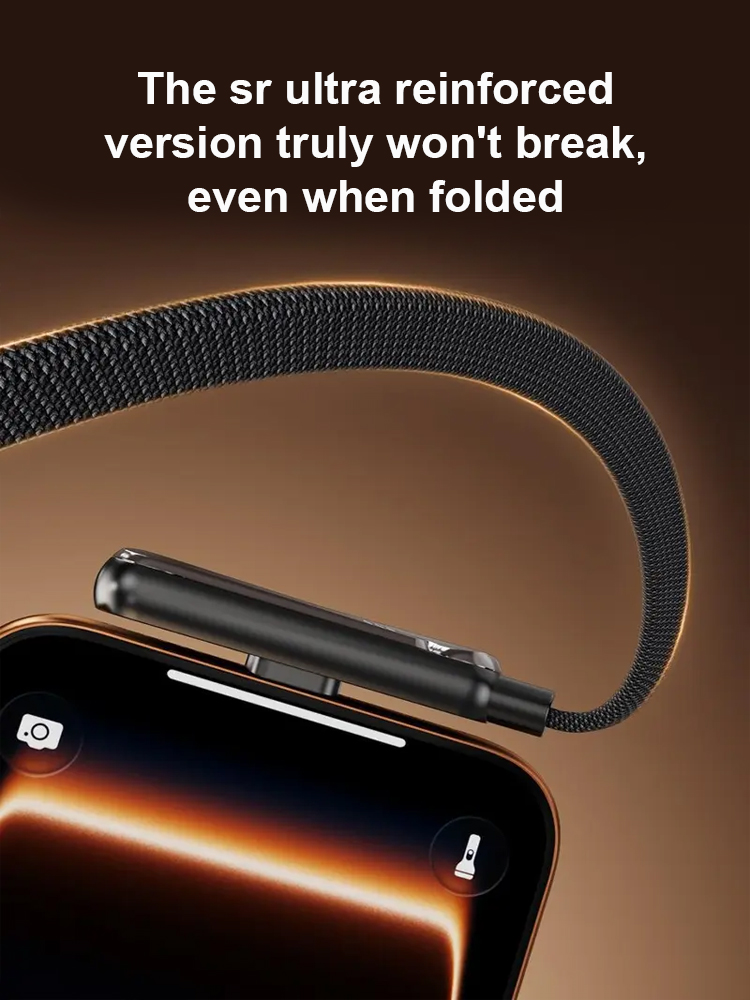 🥰Kabel 2 w 1 do szybkiego ładowania ze stopu cynku | Pełne ładowanie 240 W | Oglądanie i jednoczesne ładowanie bez przegrzania🎊