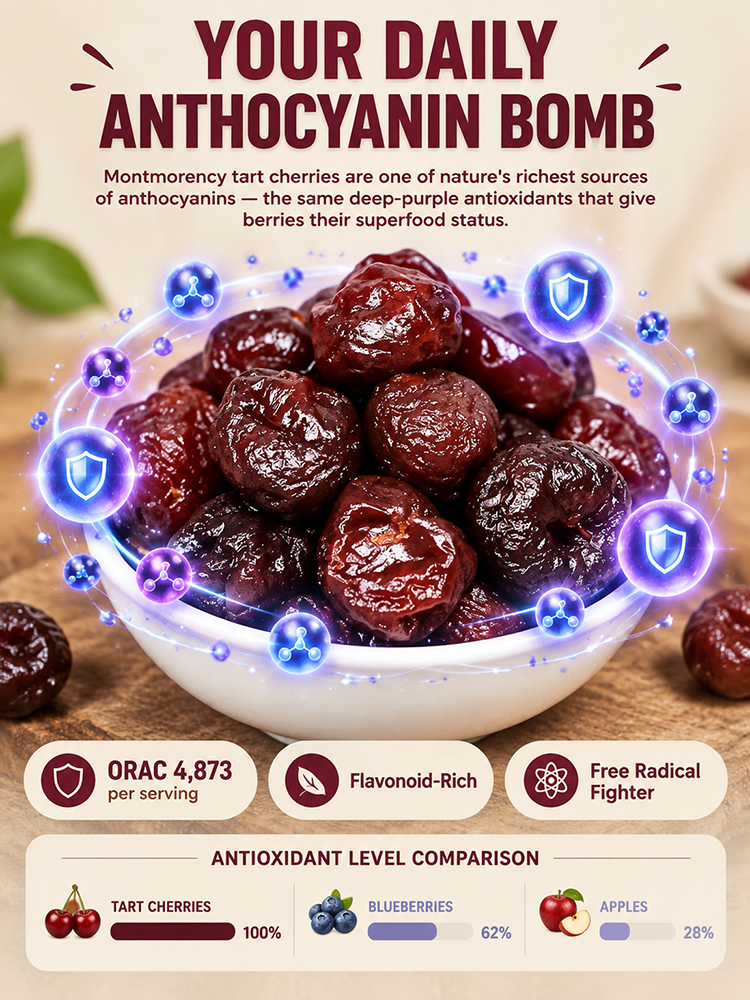 [Say Goodbye to Joint Aches and Swelling] Premium Montmorency Dried Cherries