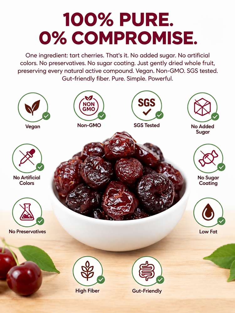 [Say Goodbye to Joint Aches and Swelling] Premium Montmorency Dried Cherries