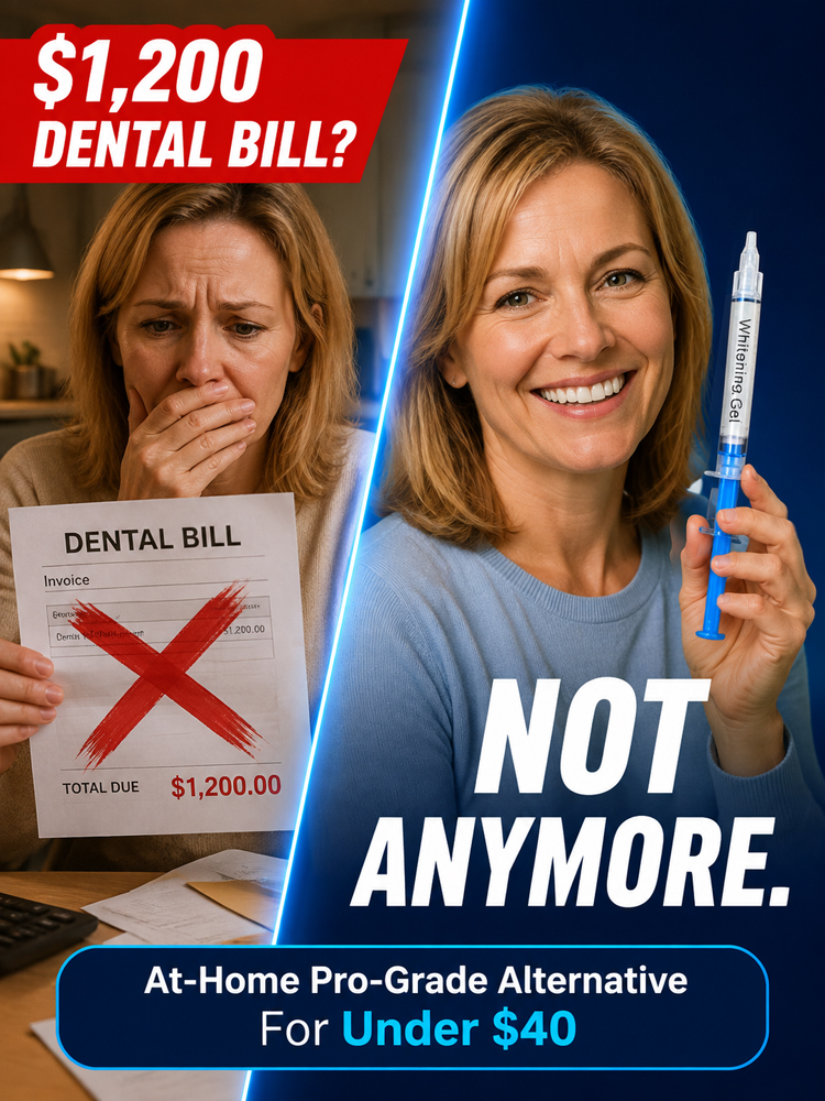 Erases away 10 years of old yellow stains. Seals unsightly gaps between teeth. Regain the youthful appearance of your 20s. Say goodbye to sensitivity and pain. Teeth as strong as iron.
