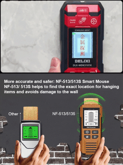 Multifunctional wall detector