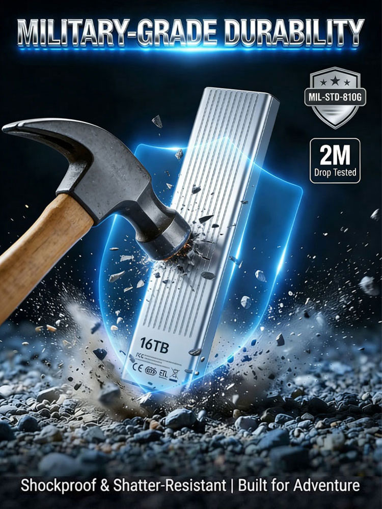 🚀 Unleash the Power of Portable Storage! This portable 16TB SSD 💾—previously held up at the port due to unforeseen circumstances 🚢📦—is now available for a limited time at an unbeatable, factory-direct price 💰.