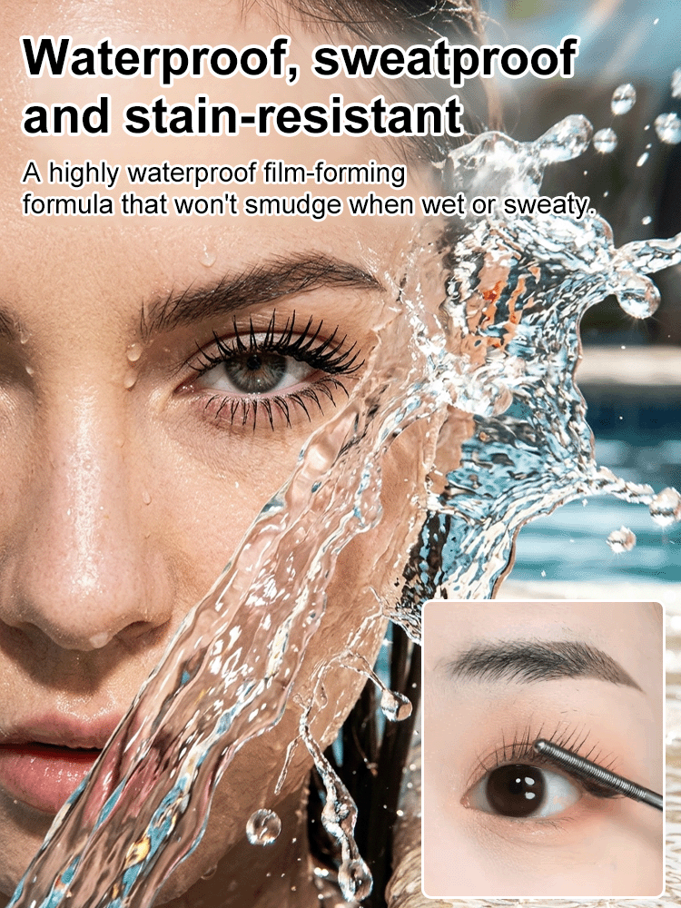 Waterproof, well-defined, naturally voluminous mascara