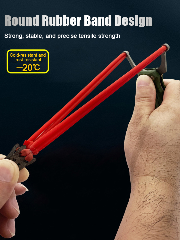 💝💝 Portable outdoor folding knife, featuring special Japanese rubber bands, remains durable even after 8000 shots. Experience its penetrating power; fearless even through 1mm thick steel plates!