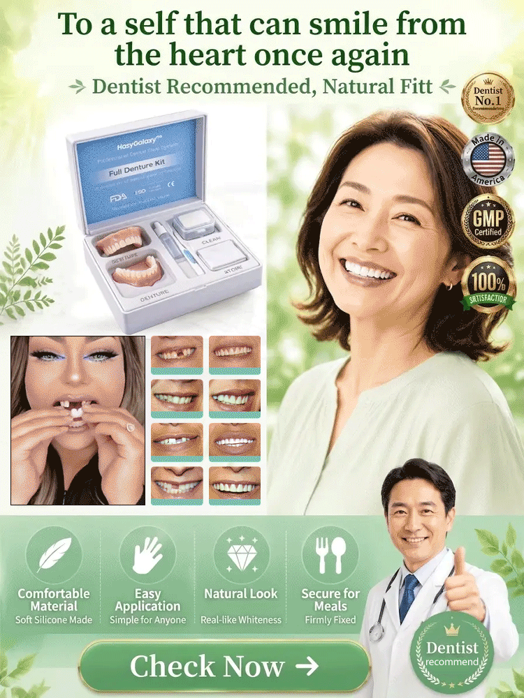 🔬 Obtenez instantanément un « sourire hollywoodien » parfait en une seule seconde ! Dites adieu aux implants dentaires coûteux et douloureux. Moulées à l'eau chaude pour un ajustement sur mesure — confortables et faciles à porter, même pour les personnes