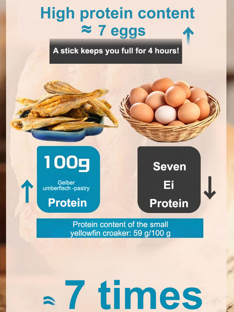 Premium Dried Yellow Croaker: Helps maintain clear blood vessels and supports your cardiovascular system in operating at peak performance.