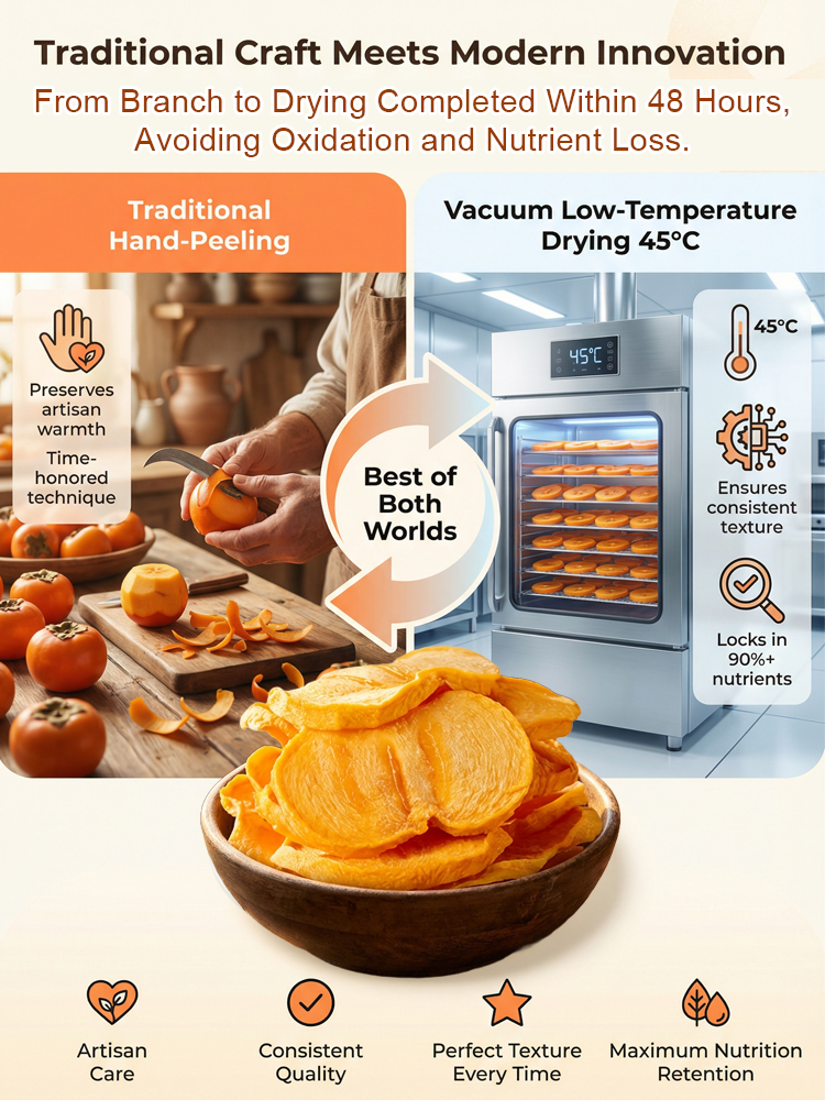 Fresh Farm Crispy Persimmon Chips Snack