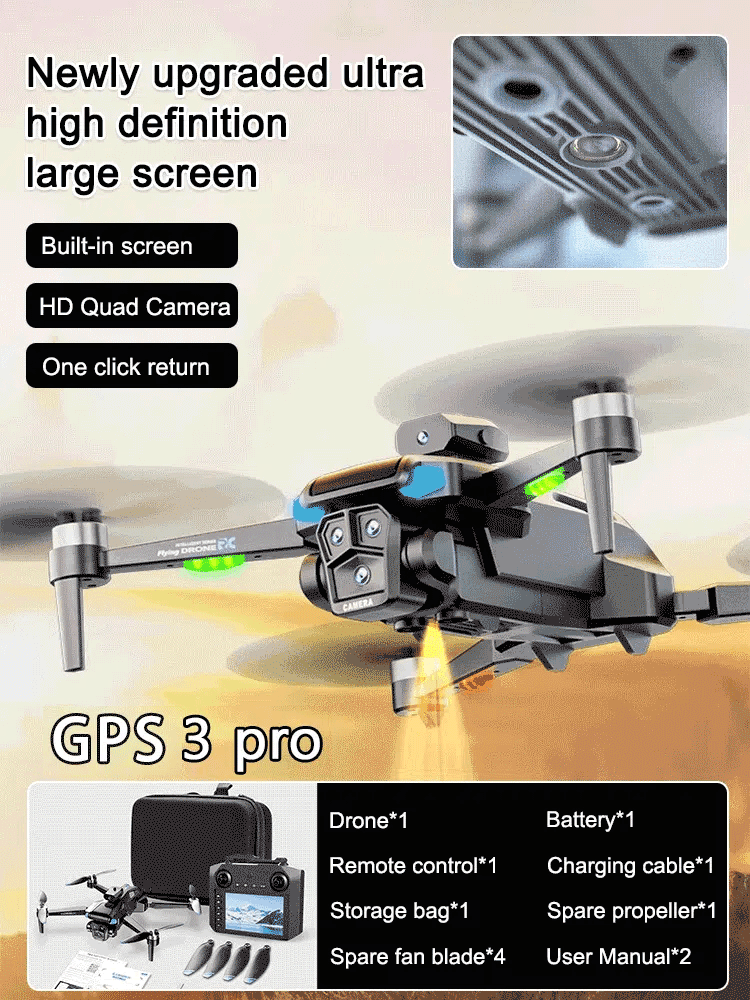 📹High-definition screen remote control aerial photography drone