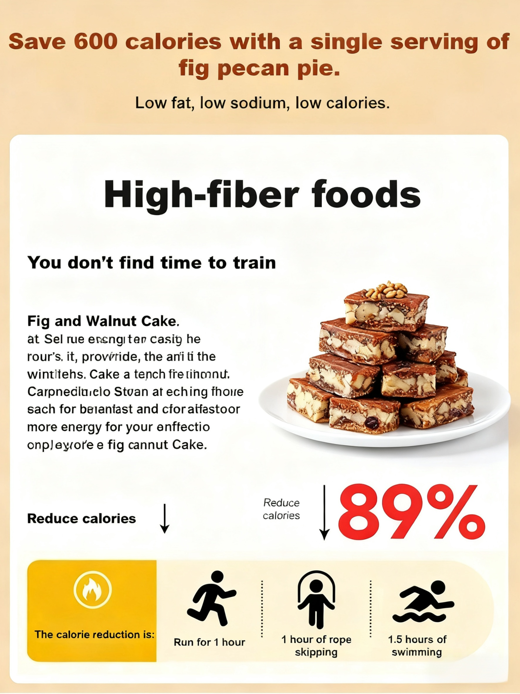 Fig and Walnut Cake: Regulate metabolism in 7 days. 98% of users see a reduction in both blood sugar and blood pressure!