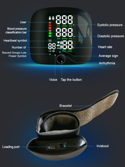🏥【Medical-grade accuracy! Cardiovascular "alarm"❤️】Uses the same chip as hospitals, incredibly accurate data📊!